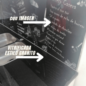 con IMAGEN Y VITRIFICADA ESTILO GRANITO MESADA MURAL TUARTE3D RESINA EPOXI PORCELANATO LIQUIDO