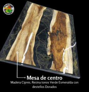 MESA DE CENTRO MADERA CIPRES RESINA EPOXI TUARTE3D uruguay MESA DE CENTRO MADERA CIPRES RESINA EPOXI TUARTE3D uruguay
