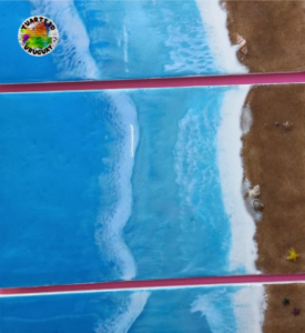 pared estilo playa murales cuadros tuarte3d